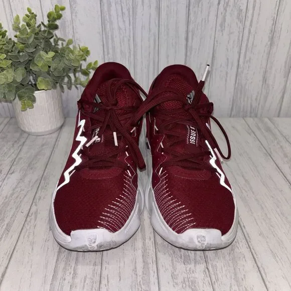 Mens Size 8 Adidas D.O.N. Issue 2 Maroon Sneakers - Picture 2 of 6